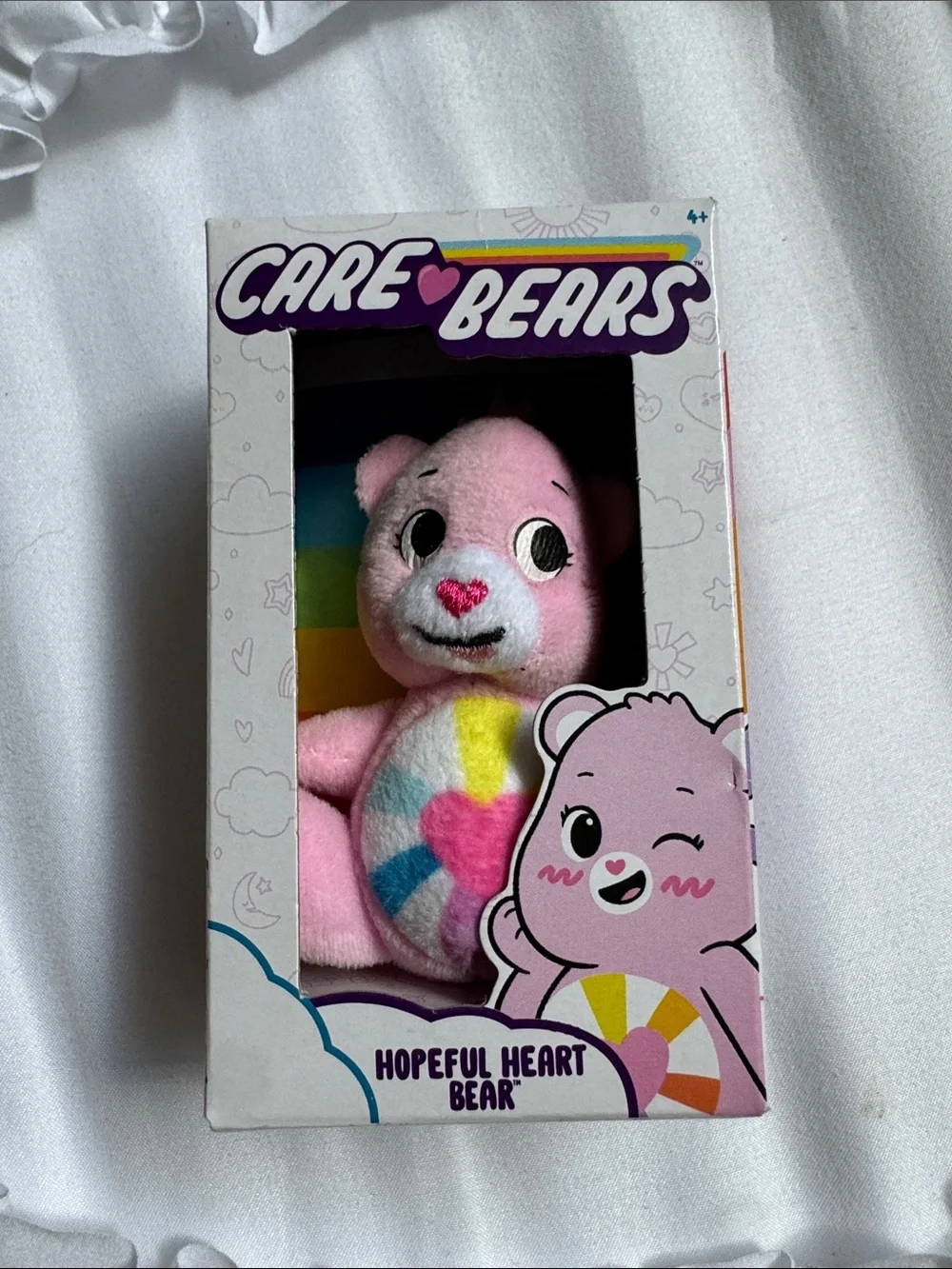 Care Bears mini Plush Lot - Blue, Pink, Green (Boxed Characters)